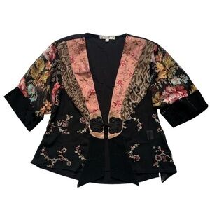 Spencer Alexis Floral Kimono Blouse